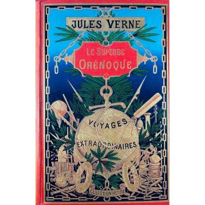 Verne (jules) - *the Magnificent Orinoco*. Paris: Hetzel, 1899, Hardcover With A Gilded Globe Design.