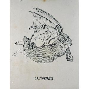 Quinet (edgar) - Ahasvérius. *revue Des Deux Mondes*, Guyot Et Baillière, 1834, Original Binding.