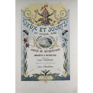 TISSANDIER (Gaston) - Jeux et jouets du jeune âge. Masson, 1880, cartonnage d'éditeur.