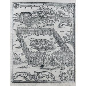 Clarmorgan (jean De) - *the Wolf Hunt: A Very Useful And Necessary Guide*. Rouen: Gevffroy, 1620.