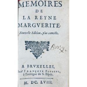 Marguerite De Valois - Memoirs Of Queen Marguerite. Published By Foppens, 1658, Beautiful 19th-century Binding
