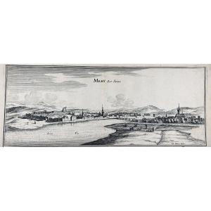 MERIAN (Matthaeus) - Mery sur Seine. Francfort sur le Main, Chez Martin Zeiller, vers 1650.