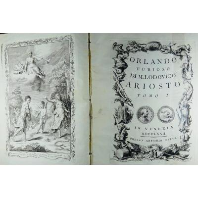 Ariosto - Orlando Furioso. Printed In Venice And Illustrated, 1772.