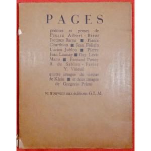 COLLECTIF - Pages. Paris, G.L.M., 1935.