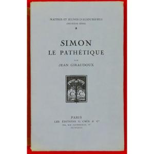 GIRAUDOUX - Simon le pathétique. Crès & Cie, 1923, avec un bois gravé de Robert BONFILS.