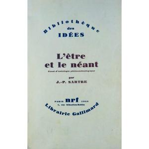 Sartre - Being And Nothingness. Phenomenological Ontology Essay. Gallimard, 1943. 2nd Edition.