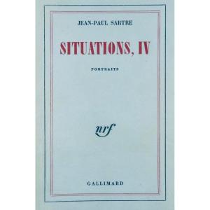 SARTRE (Jean-Paul) - Situations, IV. Portraits. Gallimard, 1964. Édition originale. 