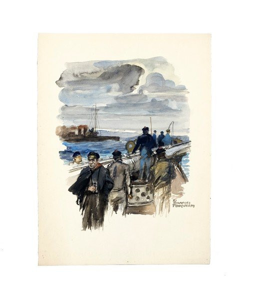 LARROUY / FOUQUERAY - Le Révolté - 12 aquarelles originales signées - 1928-photo-4