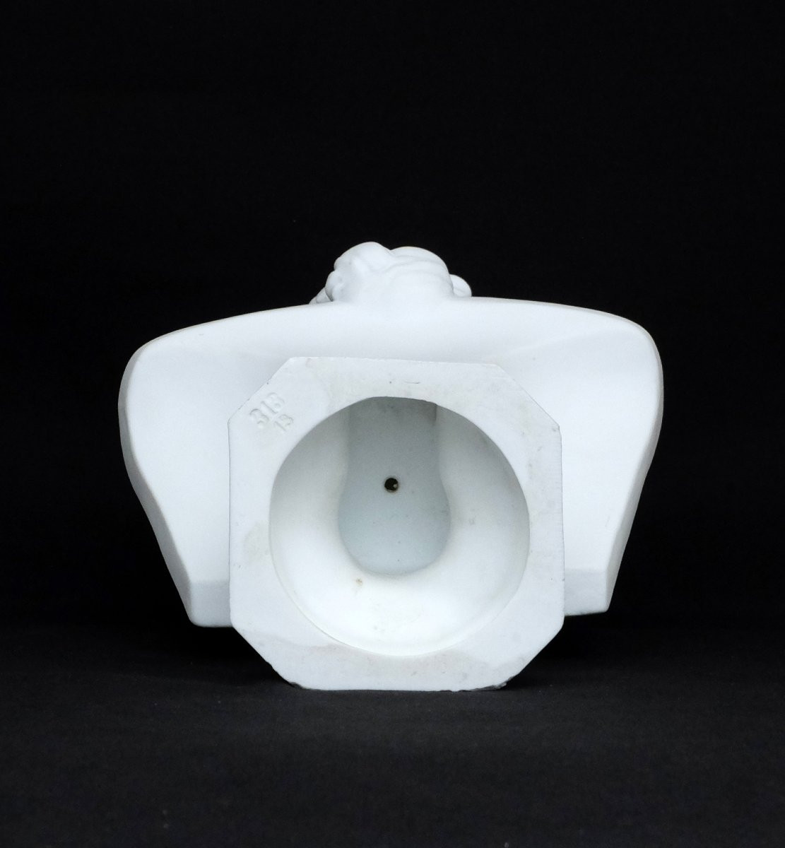 Biscuit Porcelain Bust Of Mozart 31 Cm-photo-4