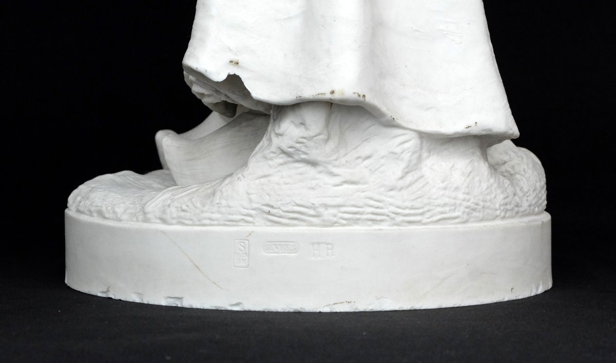 Manufacture De Sèvres, After Alfred Boucher, La Faneuse (the Haymaker), Biscuit, 65 Cm, 1913-photo-1