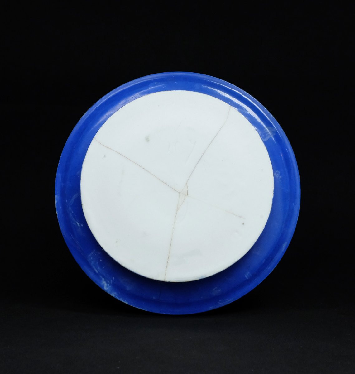 Lampshade-shaped Porcelain Cachepot Decorated With Parrots In The Jungle, 19th Century-photo-1