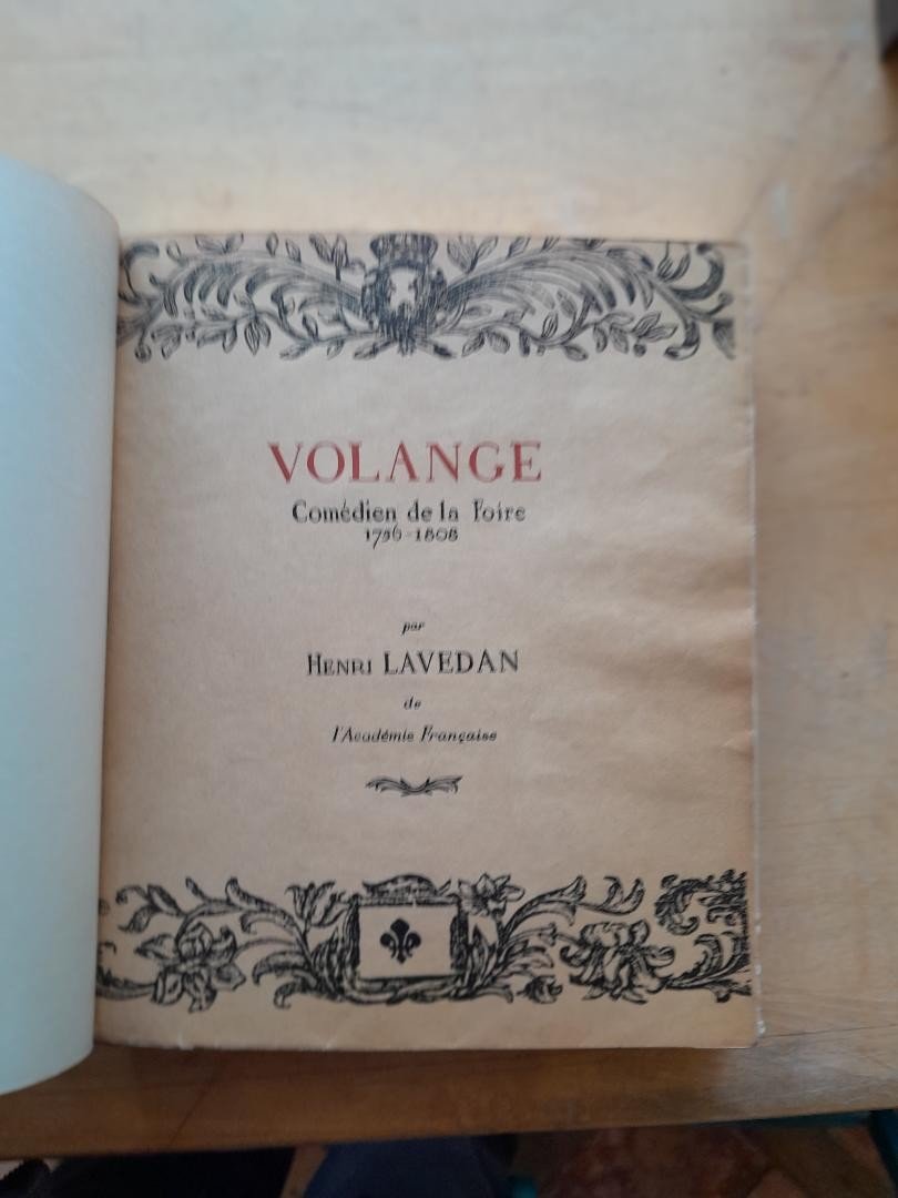 Livre Ancien Lavedan Henri Volange Comédie De La Foire 1756-1808-photo-3