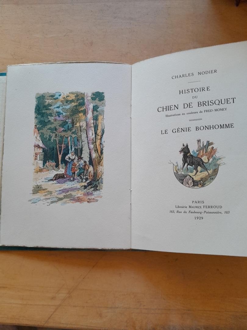 Livres Ancien Charles Nodier Histoire Du Chien De Brisquet, Le Génie Bonhomme-photo-4