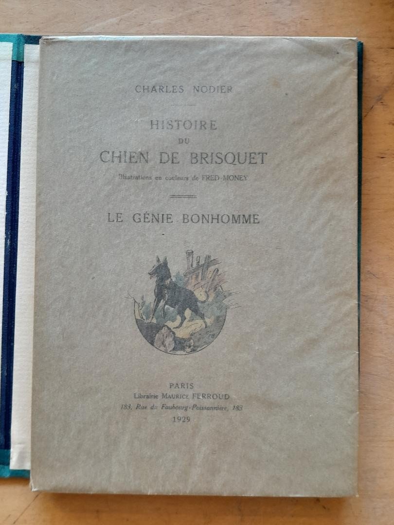 Livres Ancien Charles Nodier Histoire Du Chien De Brisquet, Le Génie Bonhomme-photo-1
