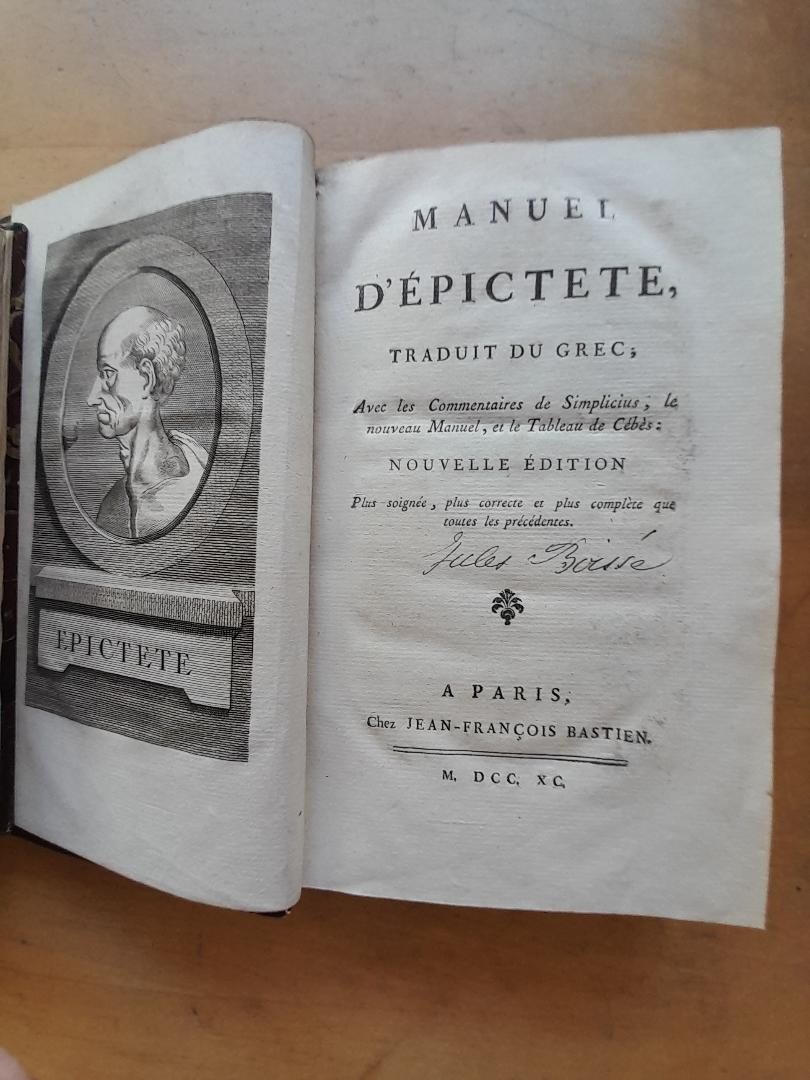 Livre Ancien Epictete Manuel-photo-2