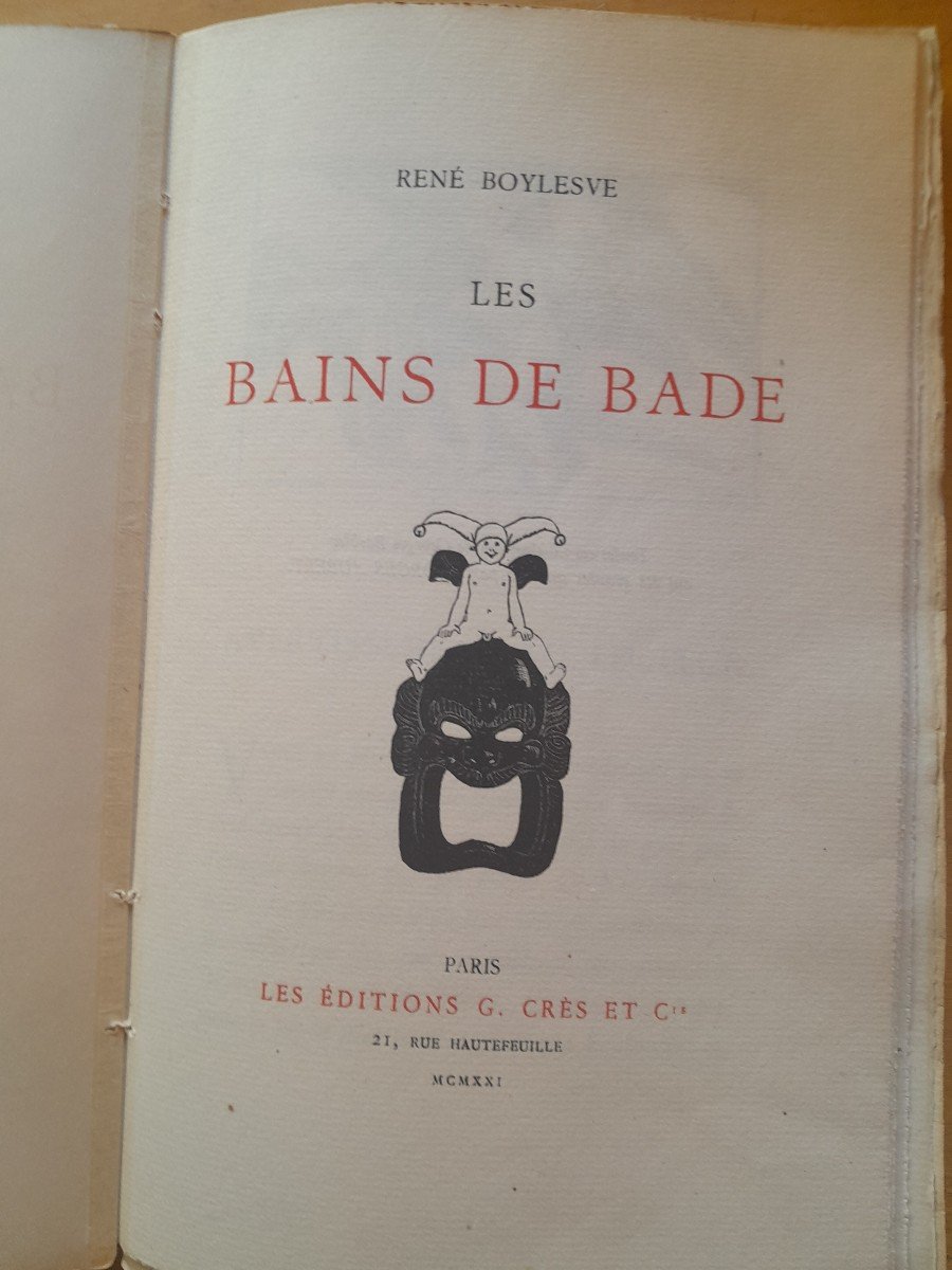 Livre Ancien René Boylesve Les Bains De Bade-photo-1