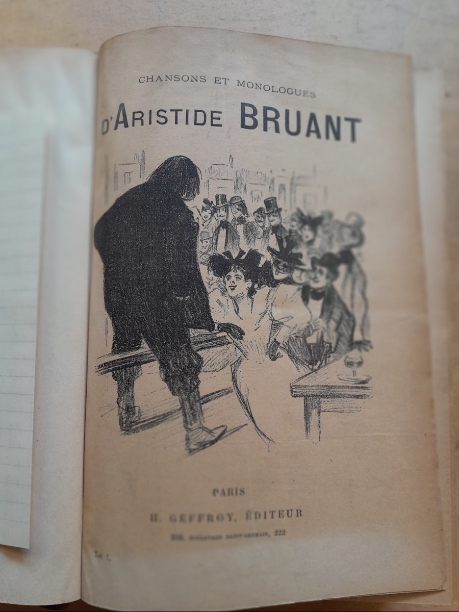 Livre Ancien Aristide Bruant Chansons Et Monologues -photo-1