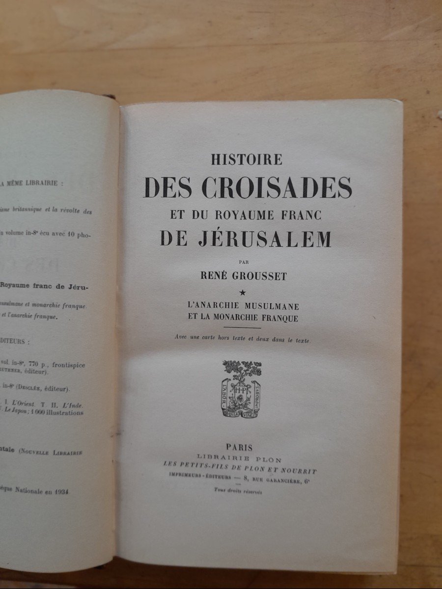 Livres Anciens R.gousset Histoire Des Croisades-photo-3