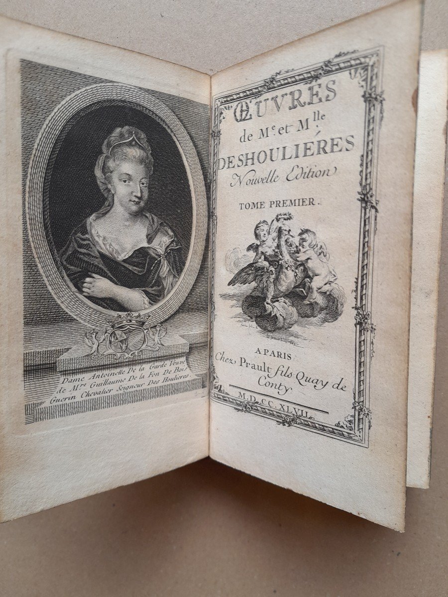 Livres Anciens Me Mlle Deshoulieres oeuvres p-photo-3