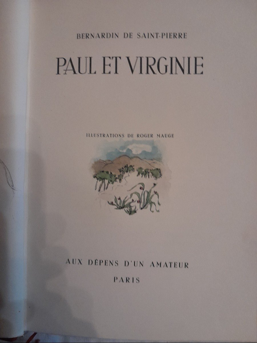 Livre Ancien Bernadin De Saint Pierre Paul Et Virginie -photo-4