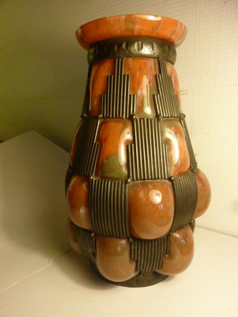Vase Art Deco Paste Glass Daum-majorelle-photo-2