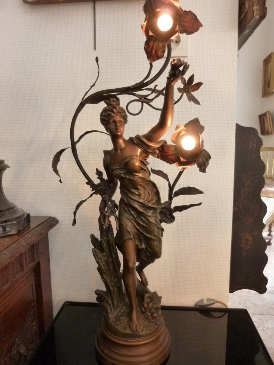Regulates Statue Art Nouveau Bruchon