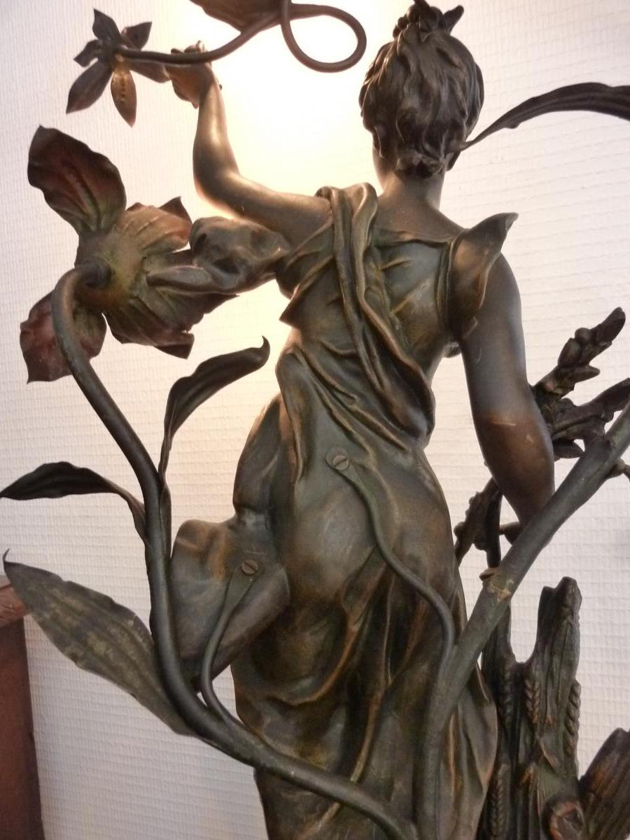 Regulates Statue Art Nouveau Bruchon-photo-4