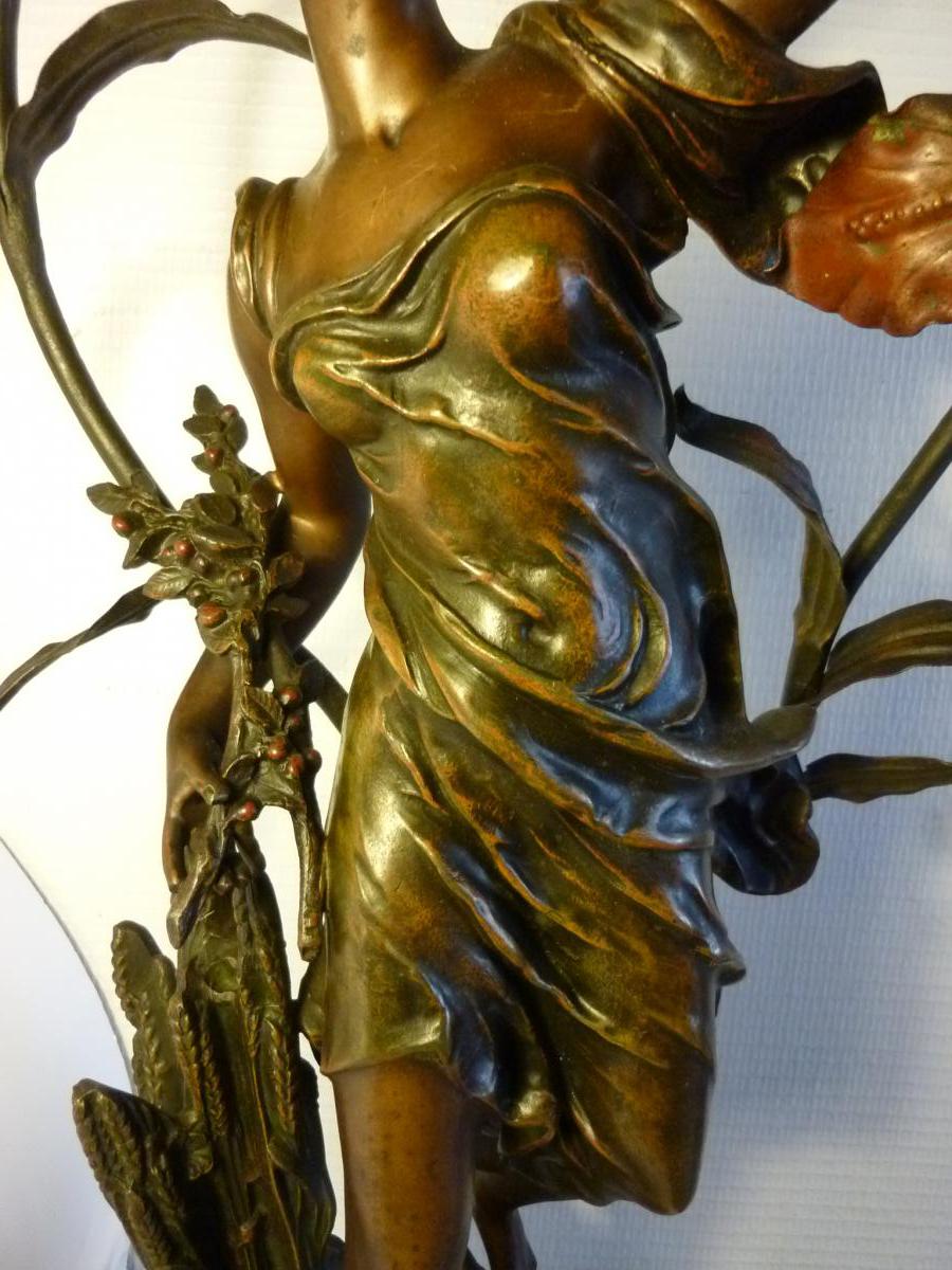 Regulates Statue Art Nouveau Bruchon-photo-6