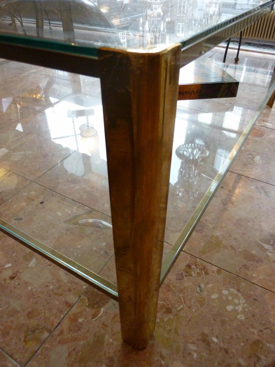 TABLE BASSE EN BRONZE JACQUES QUINET-photo-3