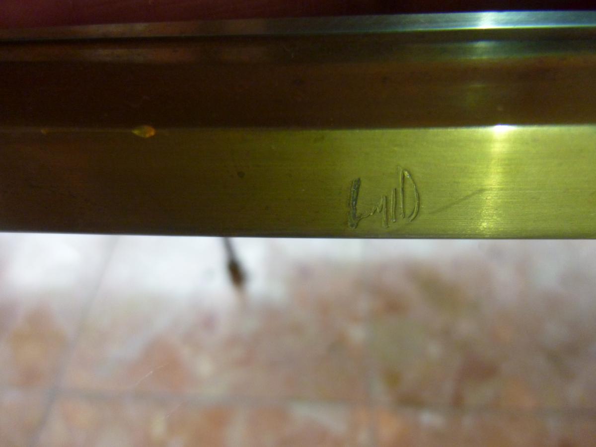 TABLE BASSE EN BRONZE JACQUES QUINET-photo-1