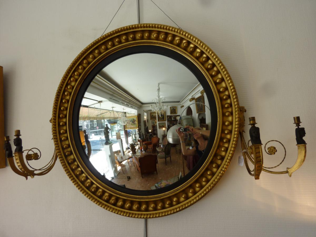 Miroir De "sorcière" Epoque Empire