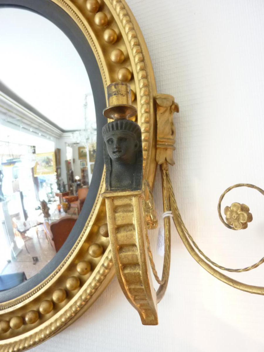 Miroir De "sorcière" Epoque Empire-photo-2