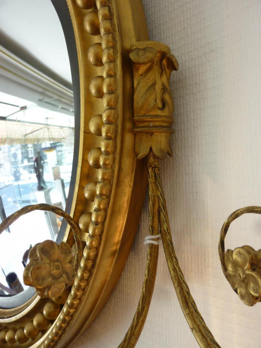 Miroir De "sorcière" Epoque Empire-photo-3