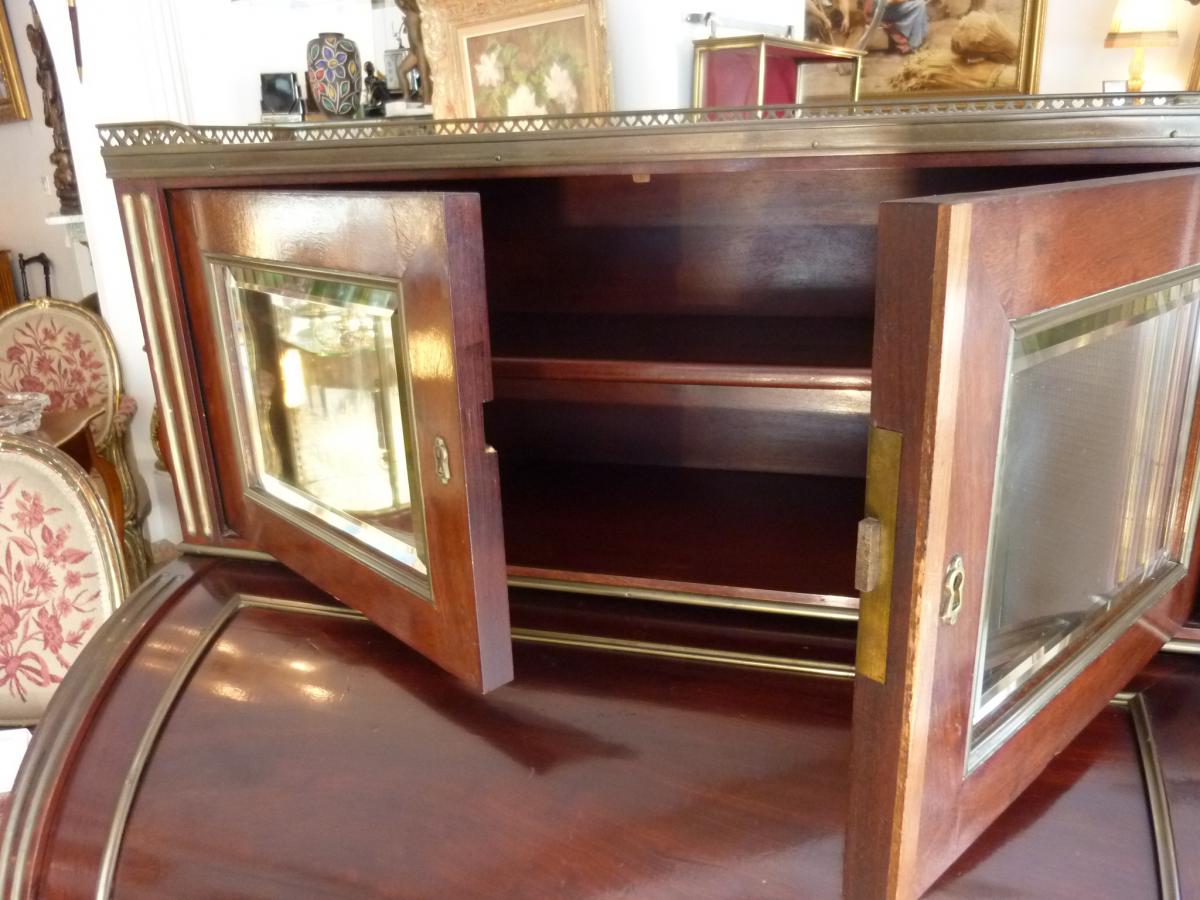 Louis XVI Style Cylinder Office Desk Happiness Of The Day-photo-1
