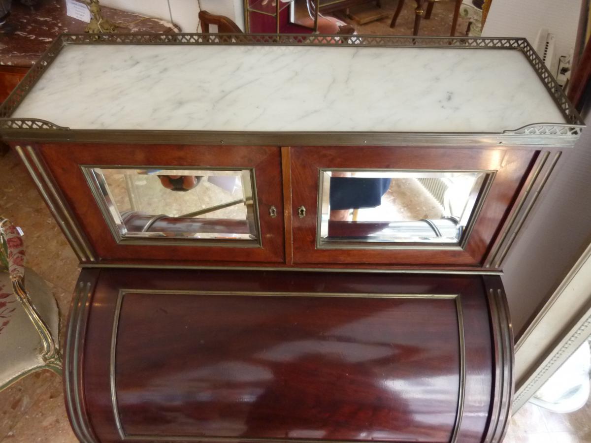 Louis XVI Style Cylinder Office Desk Happiness Of The Day-photo-4