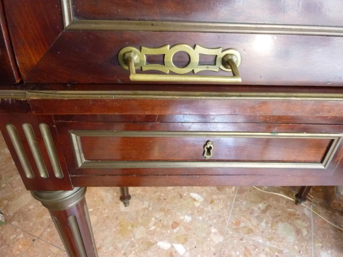 Louis XVI Style Cylinder Office Desk Happiness Of The Day-photo-5