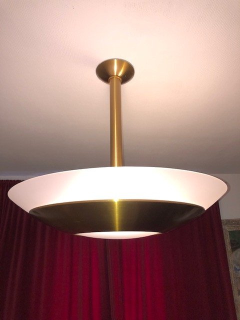 Lustre Art Déco Jean Perzel Modèle N°601