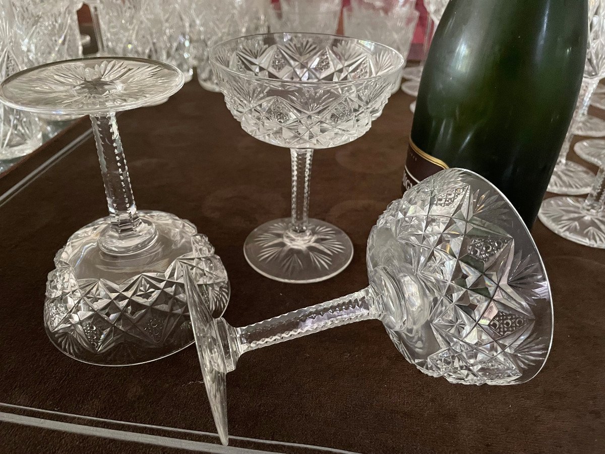 Service de 83 verres en Cristal Saint Louis Modèle Florence-photo-7