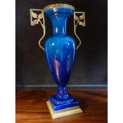 Paul Millet Porcelain Vase Sèvres Bronze Mount