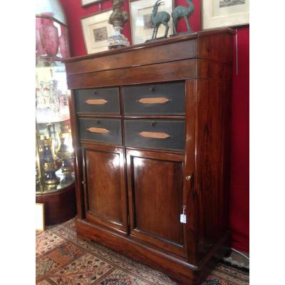 Cartonnier With Lectern In Rosewood 19th