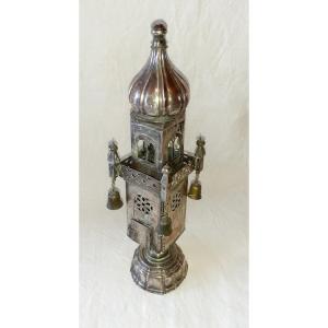 Hebrew Spice Tower Silver Metal 