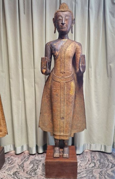 Gilded Bronze Buddha Ht 167