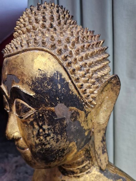 Gilded Bronze Buddha Ht 157-photo-4