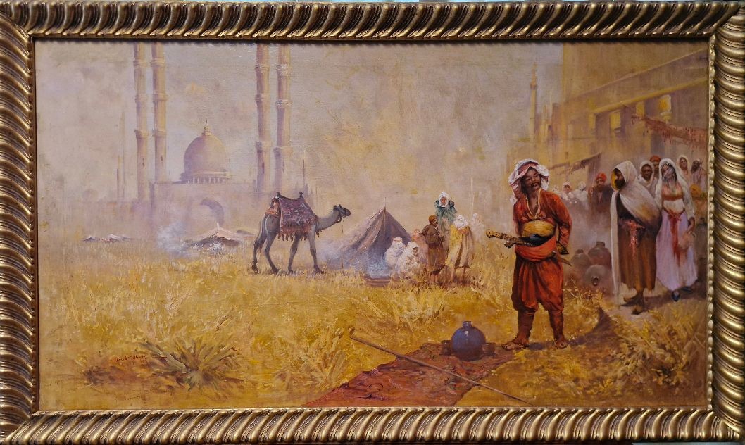 Orientalist Landscape  The Paintings Are In Pairs, They Are Sold Together, The Price Is For The