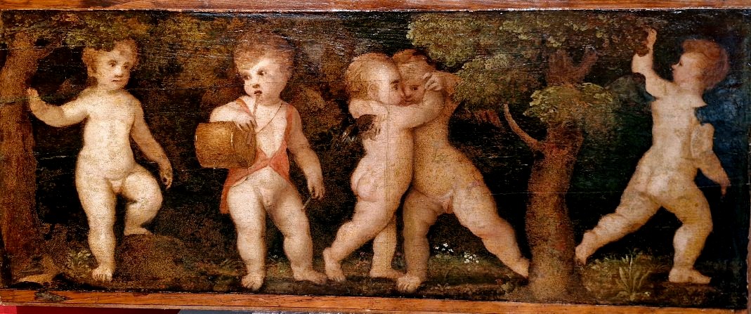 BANBINI JOUANT (peinture vénitienne 1500)