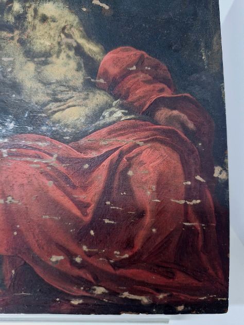 Peinture caravagesque sur bois-photo-3