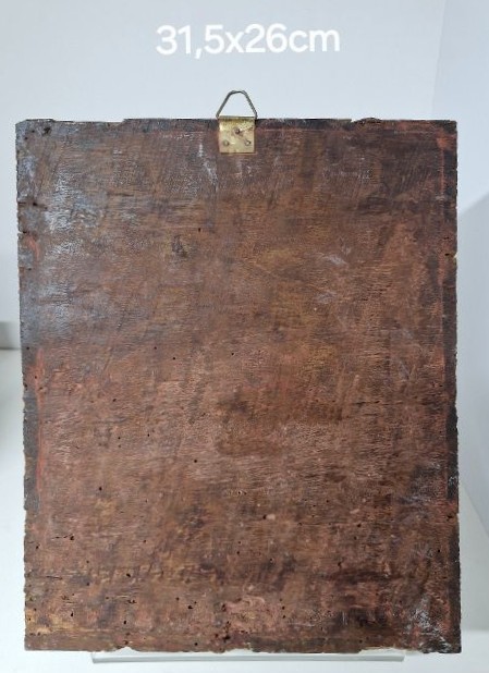 Peinture caravagesque sur bois-photo-1