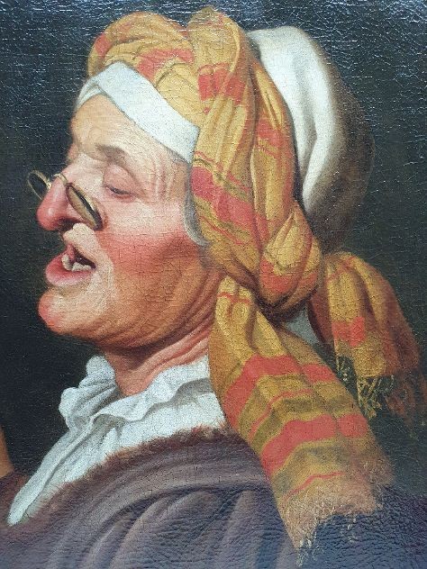 GERRIT VAN HONTHORST HUILE SUR TOILE-photo-3