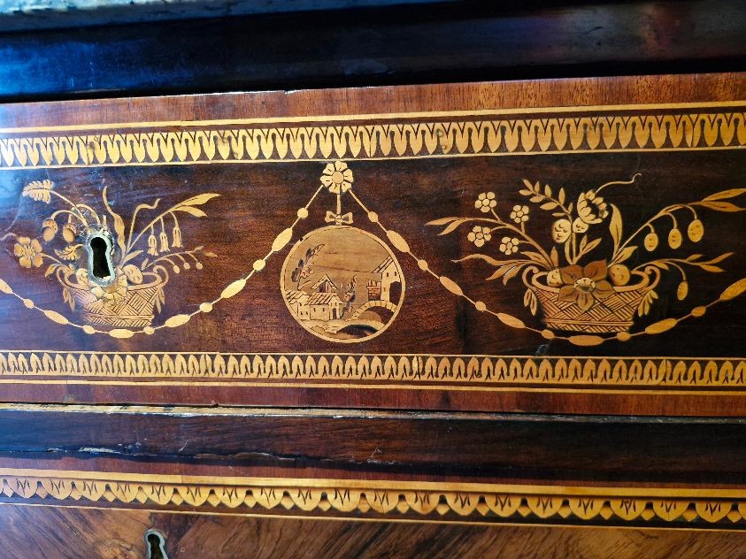 Paire de commodes néoclassiques-photo-4