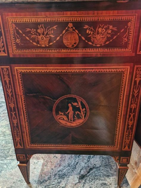 Paire de commodes néoclassiques-photo-6